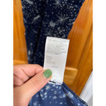 Urban Outfitters  Star Print Velvet Slip Dress XS Navy Celestial Midi Dress Photo 6