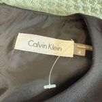 Calvin Klein NWT Black Sheath Dress Womens 4 Office Work Cocktail Zipper Accents Photo 4