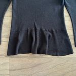 Loft Petite Black Peplum Sweater - Size XSP Photo 4