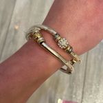 Nine West Pair of Silver and Gold Tone Elastic Beaded Bracelets Photo 5