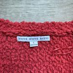 HYFVE  Open Front Raglan Sleeves Popcorn Knit Cardigan Size L Photo 4