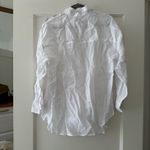 Madewell  The Oversized Shirt in Eyelet White 100% Ramie Size Small NWT Photo 10