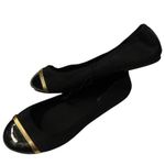 Seychelles  Women’s Black Ballet Flats with Gold Detail 7.5 Photo 1