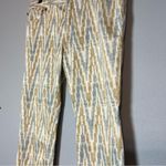 Free People Aztec Print Grey Tan Skinny Jean Zippered Ankle Womens size 31 Photo 6