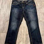 Silver Jeans Aiko Capri Cropped Denim size 28 Crop Cropped Womens Stretch Blue Photo 0
