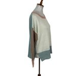 Dreamers  Sweater Medium Boatneck Pullover Colorblock Cozy Fall Photo 1