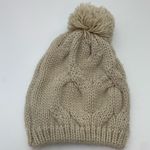 Rue 21  Cream Cable Knit Beanie With Pom Pom Photo 1