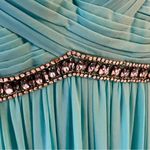 Sherri Hill NWT Teal  Gown Size 2 Photo 3