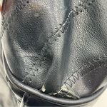 Vintage Patchwork Purse Bag Navy Blue Leather Photo 11