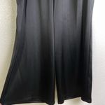St. John  Silk Satin Wide Leg Pants Womens Size 8 Black Evening Pleat Dress Pants Photo 3