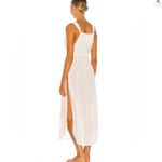 l*space L  Kenzie Magic Hour Cover Up Dress Cream Metallic Side Slits New Small Photo 2
