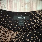 Alfani Black Short Sleeve Tan Printed Dressy T Shirt Size XS Photo 4