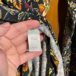 J. Jill Woman's Floral Printed Oversized Casual Tunic Blouse Size XS Black Photo 5