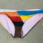 Mara Hoffman NWT Zoa Bikini Bottom Rainbow Low Rise Swimsuit Paddle Surf Size M Photo 1