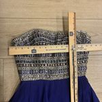 Sherri Hill  1539 Chiffon Purple Strapless Rhinestone Beaded Prom Dress Size S Photo 5