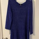 cupio  Royal Blue Knit Top, Sz L Photo 0