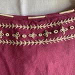 Denim & Co womens medium new long sleeve shirt pink white boho Photo 5