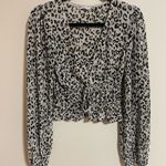ZARA Long Sleeve Top Cheetah Print Photo 2