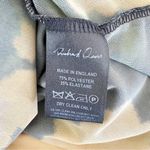 Richard Quinn Dress Floral Rose Ruched Sheer Mesh Shirtdress Black Size 6 Photo 7