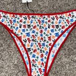 FISCH Chanzy Printed Bikini High Cut Brief Bottoms‎ NWT Size XL White Photo 0