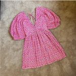 ZARA  Mini Dress S Printed Pleated Micro Floral Balloon Sleeve Blogger Influencer Photo 12