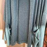 Young Fabulous and Broke  Lightweight Green Hooded Cardigan with Pockets Photo 4