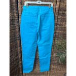 Newport News Jeanology Turquoise Denim Jeans Straight Leg Mom Jeans 10 Photo 5