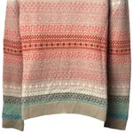 Talbots Colorful Argyle Mohair Lambswool Button Cardigan Cabincore Nordic Cozy M Photo 6