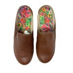 Alegria Sereniti Clog Shoes Wedge Leather Cognac Tan Brown Size 38 US 8 8.5 Photo 5