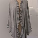 Lona Scott Cashmere Frilly Ruffled Cape Gray Size undefined Photo 2