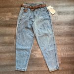 Bugle Boy Vintage  Jeans Womens Size 26 Blue Acid Wash Parachute Denim Pants 80s Photo 2