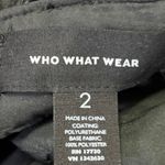 Who What Wear Black Faux Leather Belted High Rise Straight Paperbag Pants Size 2 Photo 3