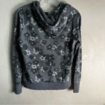 Envy’s Closet The Hallie Grey Floral Zip Up Hooded Sweater Gray Size XS Photo 4