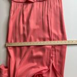 Lovers + Friends NWT  Anzen Gown Sz Large Coral Pink Strapless Maxi Slit‎ Wedding Photo 10