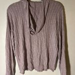 American Eagle  Outfitters Mauve Long Sleeve Hooded Shirt Size M Photo 1