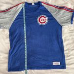 Mitchell & Ness Mitchell Ness Chicago Cubs Baseball V Neck Raglan T Shirt Womens XL Blue Gray Photo 8