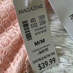 Magazine pink sleeveless scoop neck floral lace dress size Medium Photo 3