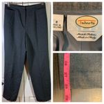 Talbots  Womens Gray Wool Dress Pants 8 Stretch Italy Career Office Academia Photo 10