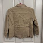 Y2K 3/4 Sleeve Lightweight Jacket Tan Photo 3