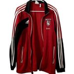 Adidas red and black full zip sweater climacool jacket FC United pockets zip Photo 0