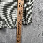 Lucky Brand Blouse XL Green White Stripe Crochet Tie Neck Peasant Boho Cottage Photo 6