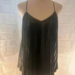 EXPRESS Black Pleated Spaghetti Strap Top Photo 5