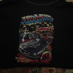 Hot Wheels Crop Top Black Size M Photo 0