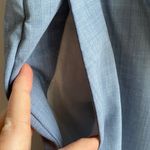 Theory  Tailored Trouser Travel Wool Light Blue Staight Dress Pants Photo 4