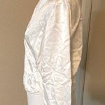 ZARA White Satin Effect Bodysuit with Crossover V-neckline. Photo 7