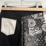 SheIn Black Straight Leg Patchwork Jeans Sz. 4 Photo 4