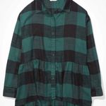 American Eagle AE Oversized Babydoll Plaid Shirt Photo 6