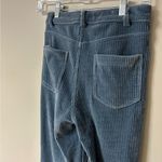 ZARA  Blue Corduroy Slim Flare Pants Size 2/34 NEW Boho Hipster Photo 5