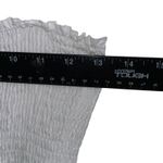 Pink Lily  White Eyelet Smocked Midi Dress Tie Straps Women's Size M Photo 5