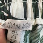 Wide Leg Green Trousers High Waist Tropical Palm Leaf Resort wear Crop Pants L Size L Photo 7